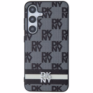DKNY odinis languoto Mono rašto ir spausdintų juostų dėklas telefonui Samsung Galaxy S24+ - juodas