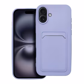 Dėklas telefonui CARD IPHONE 16 Plus violetinis