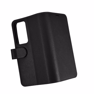 iCarer Piniginės dėklas Samsung Galaxy S23 odinis dėklas piniginė juodas