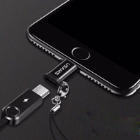 USAMS Adapter microUSB-lightningsu dirželiu juodas SJ152ML01 (US-SJ152)