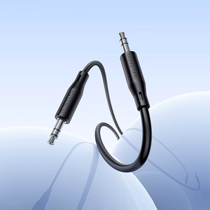 Borofone Kabelis AUX BL26 Standartinis - jack 3,5mm į jack 3,5mm - 1 metras juodas