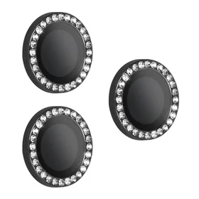 Temperuotas stiklas HARD DIAMOND kamerai (objektyvui) iPhone 17 Pro/17 Pro Max juodos spalvos, 3 vnt.