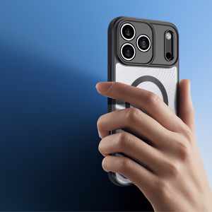 Dux Ducis AIMO magnetinis dėklas iPhone 17 Pro Max suderinamas su MagSafe - juodas