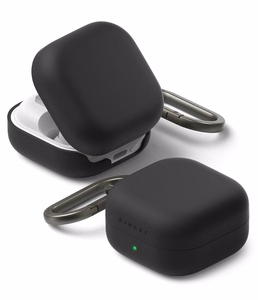 Ringke Silicone dėklas skirtas Samsung Galaxy Buds 4 / 4 Pro juodas