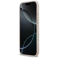 Guess 4G Strass Logo & Big Strap Metal Buttons Magnetinis dėklas telefonui iPhone Air - rožinė