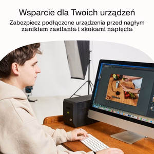 Green Cell nepertraukiamo maitinimo resursai (UPS) „Line-Interactive“ 1 kVA 600 W 4 AC išvestis(ys / čių)