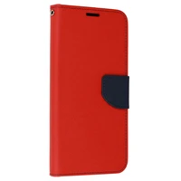 Madingas dėklas telefonui Xiaomi Redmi Note 11 5G/Note 11S 5G/Poco M4 Pro 5G raudona-tamsiai mėlyna