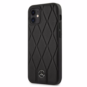 Mercedes Wave Line dėklas iPhone 12 mini - juodas