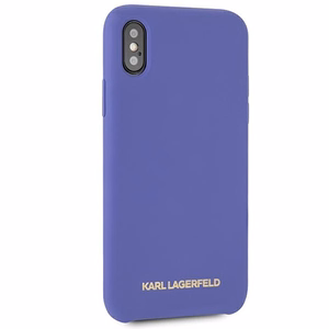 Karl Lagerfeld silikoninis dėklas iPhone X/Xs - violetinis