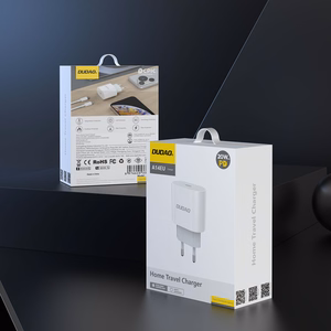 Dudao A14EUC PD 20W USB-C sieninis įkroviklis su kabeliu - baltas