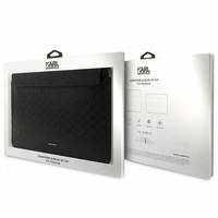 Karl Lagerfeld Saffiano Plaque dėklas 14" nešiojamam kompiuteriui - juodas