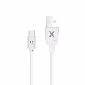 Maxlife kabelis USB - USB-C 0,5 m 3A baltas
