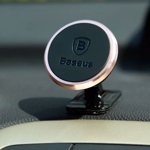 Automobilinis laikiklis Baseus Overseas Edition sidabrinis (magnetinis / lipni pagalvėlė)