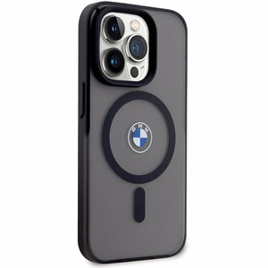 BMW IML Signature magnetinis dėklas telefonui iPhone 15 Pro - juodas