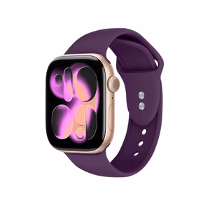 Crong Liquid dirželis, skirtas Apple Watch 38 / 40 / 41 / 42 mm, slyvų spalvos