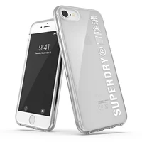 SuperDry Snap iPhone 6/6s/7/8/SE 2020 / SE 2022 Skaidrus dėklas baltas 41573