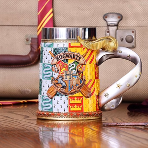 Harry Potter Golden Snitch taurė su išimamu nerūdijančiojo plieno puodeliu dovanų dėžutėje, 600 ml