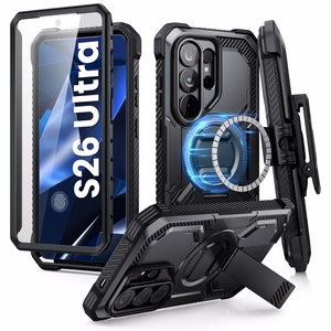 Supcase iBlason ArmorBox Clip Mag MagSafe Dėklas for Samsung Galaxy S26 Ultra - juodas