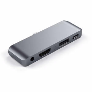 Adapter HUB 4in1 USB C Satechi Mobile Pro Hub ST-TCMPHM space pilkas