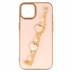 Madingas dėklas telefonui Iphone 14 Plus dizainas 3 šviesiai rožinė