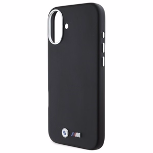 BMW M lygus pilnai apvyniotas metalinis magnetinis dėklas iPhone 16 Plus - juodas