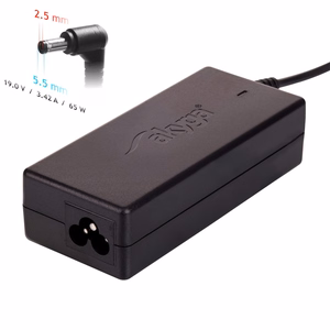 Įkroviklis nešiojamam kompiuteriui Akyga AK-ND-01 (19V / 3.42A 65W 5.5 x 2.5mm) ASUS / TOSHIBA / LENOVO 1.2m