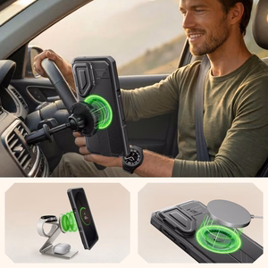 Tech-Protect Kevlar MagSafe 2 vnt. dėklas Samsung Galaxy S26 Ultra - juodas