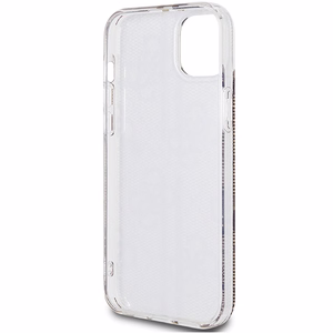 Guess IML 4G Gold Stripe dėklas telefonui iPhone 15 Plus / 14 Plus - rudas