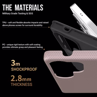 Dėklas Perfectionists Triangle Case Samsung S908 S22 Ultra 5G rožinio aukso