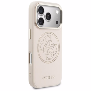 Guess Perforated 4G MagSafe Dėklas for iPhone 17 Pro - rožinis