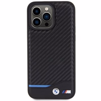 BMW Odinis Carbon dėklas telefonui iPhone 15 Pro Max - juodas