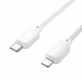 Kabelis USB C į Lightning Hoco PD 27W 1 m X113 baltas