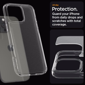 Spigen Ultra Hybrid dėklas telefonui iPhone 16 Pro Max - skaidrus