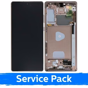 LCD дисплей совместим с Samsung N980 (N981) Note 20 с рамкой / Mystic Bronze / (Service Pack)