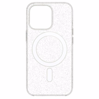 TEL PROTECT MagSilicone Skaidrus Dėklas Iphone 15 Pro Max su blizgučiais