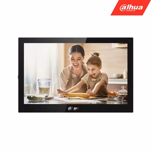 IP domofono monitorius VTH5321GB-W. 10 col. 1024x600. Wifi, PoE(802.3af). SIP. Andoid 8.1, Juodas