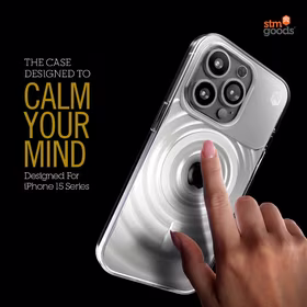 STM Reawaken Ripple MagSafe - dėklas iPhone 15 Pro Max (juodas / Atlantic)