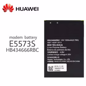 Akumuliatorius Huawei HB434666RBC for Modem 1500mAh E5573/E5575/E5576/E5577/E5776 (compatible with HB434666RAW)