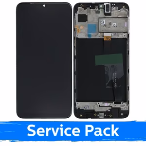 Ekranas skirtas Samsung M105 M10 juodas su rėmeliu (Service Pack)