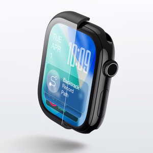 AmazingThing Radix grūdintas stiklas su dėklu Apple Watch Series 11 46mm - Juodas