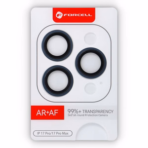 Forcell Premium Kameros objektyvo grūdintas stiklas - skirtas iPhone 17 Pro / 17 Pro Max mėlynas