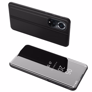 Dėklas telefonui Clear View Huawei nova 9 flip dėklas juodas