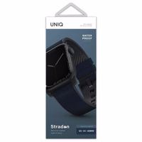 Uniq Straden odinis Hybrid dirželis skirtas Apple Watch 1/2/3/4/5/6/7/8/SE/SE2/Ultra 42/44/45/49mm - mėlynas