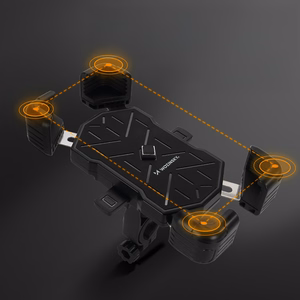 "Wozinsky" WUD-01B telefono laikiklis dviračiui ant vairo - juodas