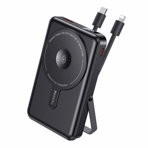 YESIDO POWERBANK YP72 10000MAH 22.5W USB-A+C + LAIDAS USB-C+IP, juodas