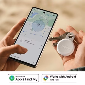Chipolo LOOP – įkraunamas Bluetooth sekiklis su silikoniniu kilpeliu iOS & Android, Chalk