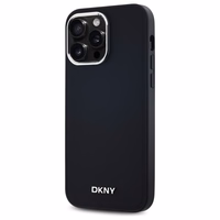 DKNY Paprastas logotipas Magnetinis dėklas telefonui iPhone 14 Pro Max - juodas