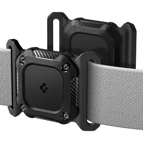 Spigen Tough Armor antkaklis AirTag 1/2 dėklas - juodas