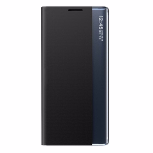 Sleep Case knygos tipo dėklas su išmaniu langeliu Samsung Galaxy A22 4G juodas