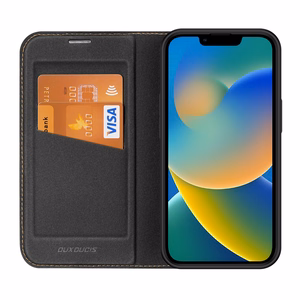Dux Ducis Skin X2 dėklas telefonui iPhone 14 Plus su magnetine uždanga juodas